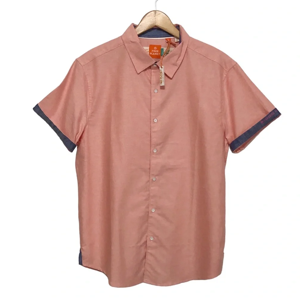 NWT Free Planet Button Up Shirt - Picture 2 of 11